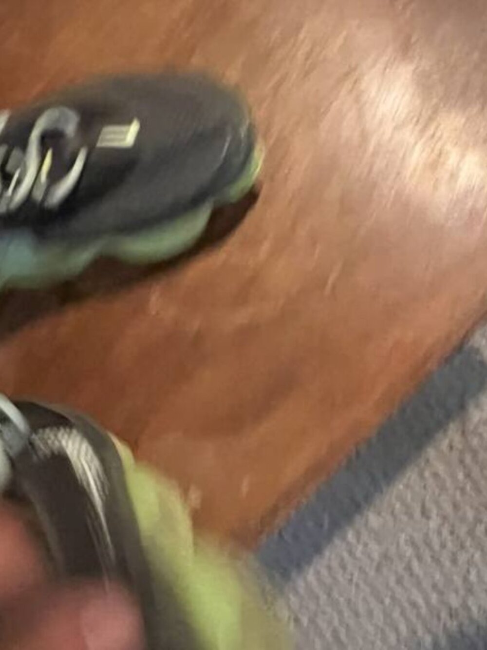 Nike Vapor Running Shoe Black Neon Green Sole